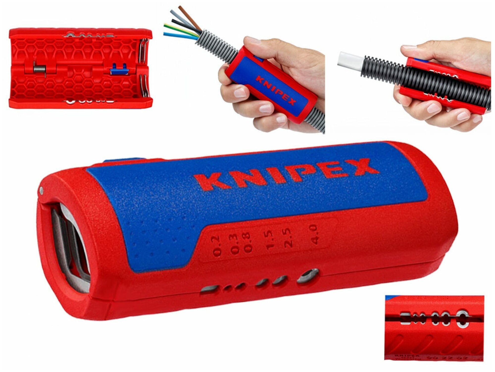 Резак для гофротрубы Knipex KN-902202SB TwistCut, 100 mm