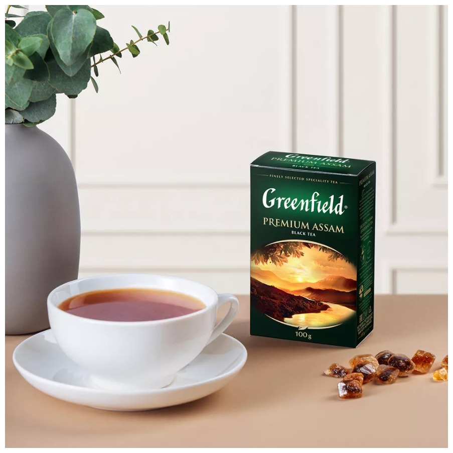 Чай черный листовой Greenfield Premium Assam, 100 г - фотография № 4