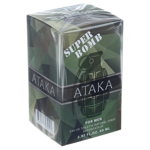 Туалетная вода мужская Super Bomb Ataka, 90 мл