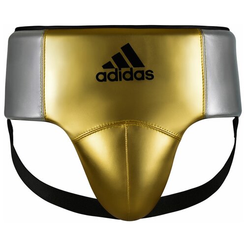 фото Защита паха мужская adistar pro мetallic groin guard золото-серебристо-черная (размер s) adidas