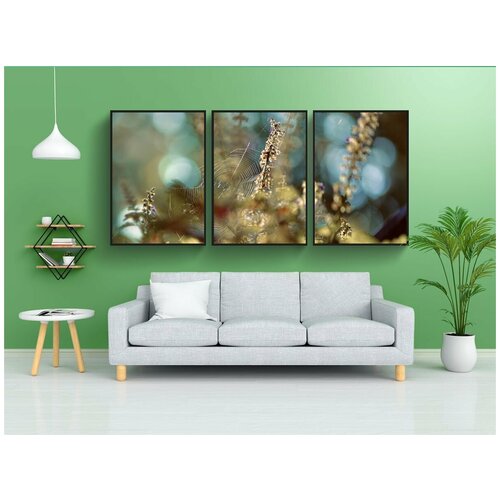 фото Набор модулных постеров для интерьера "паутина, завод, web" 60x90 см. в тубусе, без рамки lotsprints