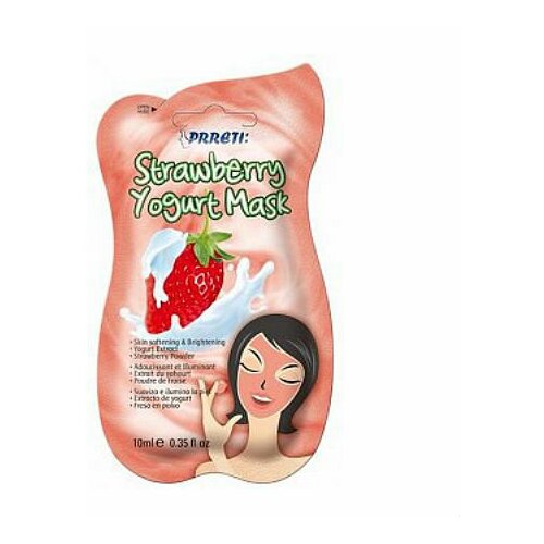 Маска для лица йогуртовая с экстрактом клубники Prreti Yogurt Mask Adwin 10 мл