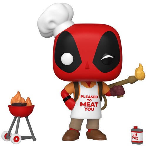 Фигурка Funko POP! Bobble Marvel Deadpool 30th Backyard Griller Deadpool 54652, 10 см