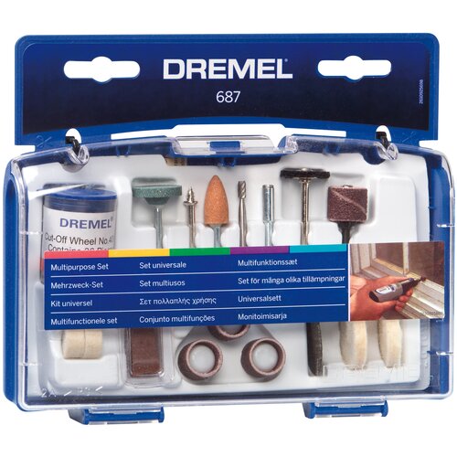 импрегнированная полировальная насадка dremel 520 13 2мм 1шт 2615052065 Набор насадок Dremel 687