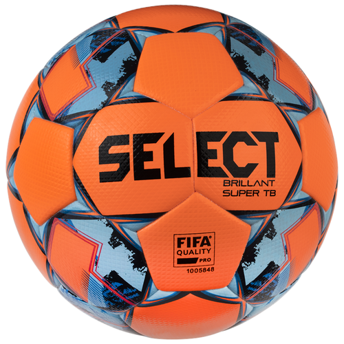 Футбольный мяч SELECT BRILLANT SUPER TB FIFA оранж/зел/чер, 5