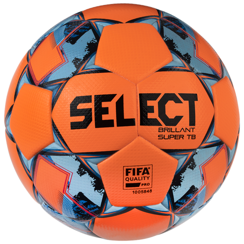 фото Футбольный мяч select brillant super tb fifa оранж/зел/чер, 5