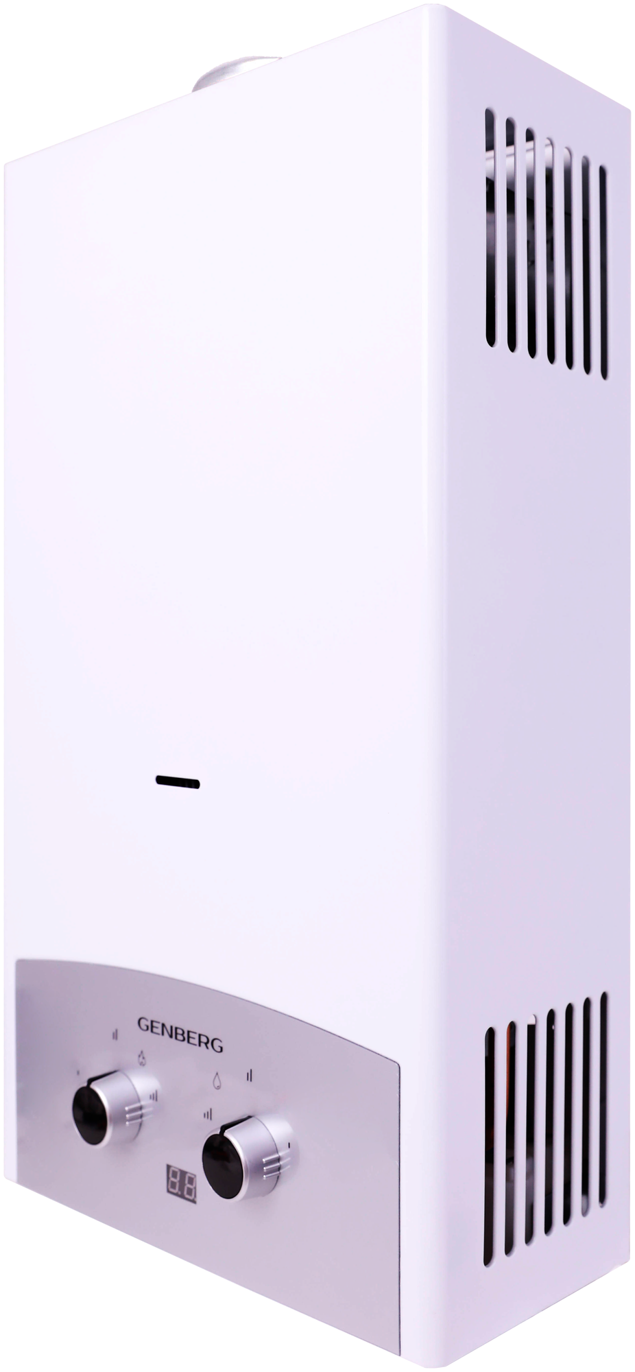 Проточный газовый водонагреватель GENBERG 310.01 премиум 10 л. (серая накладка) - фотография № 2