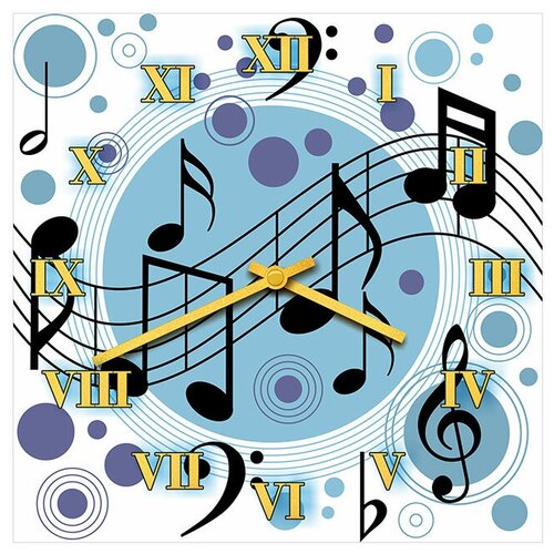 фото Svs настенные часы svs 3501586 ноты