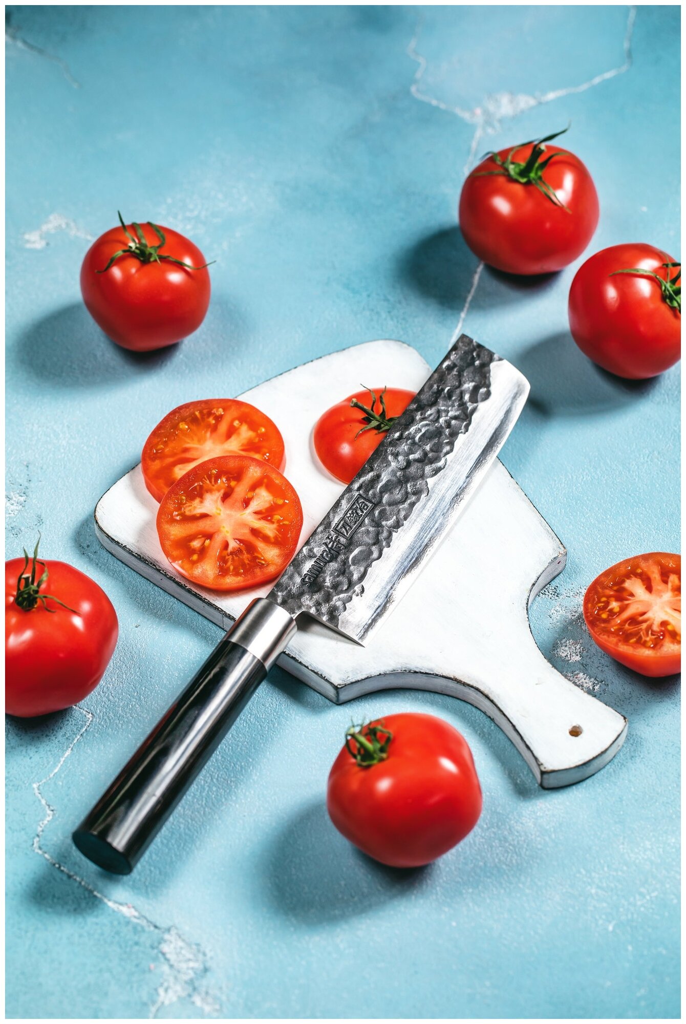 Нож кухонный Samura BLACKSMITH, накири (SBL-0043) - фотография № 9