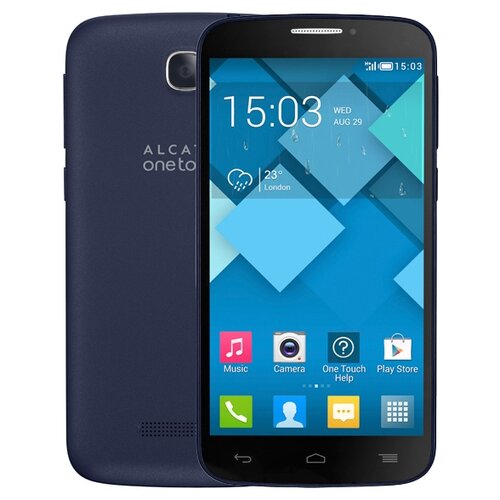 Смартфон Alcatel POP C7 7041D, черный/голубой