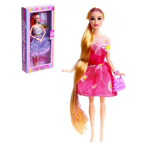 Кукла-модель шарнирная «Кира» в платье, с аксессуарами, микс