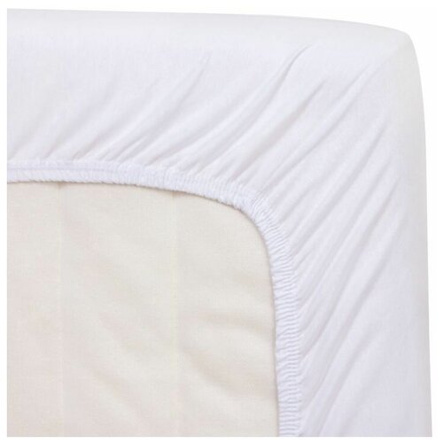 фото Простыня на резинке melange collection (белый,140*200) ооо агава