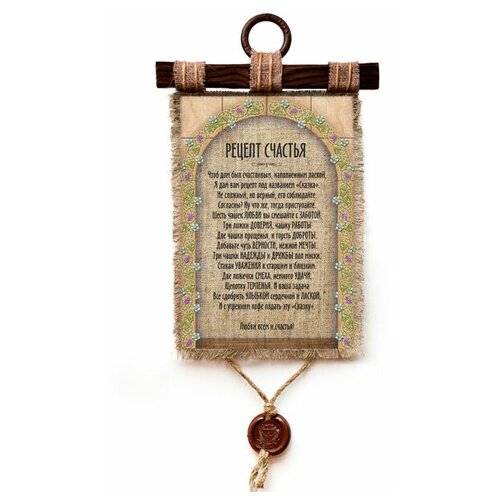 Подарочный свиток Рецепт счастья Р20-637-А4-В KNP-Р20-637-А4-В
