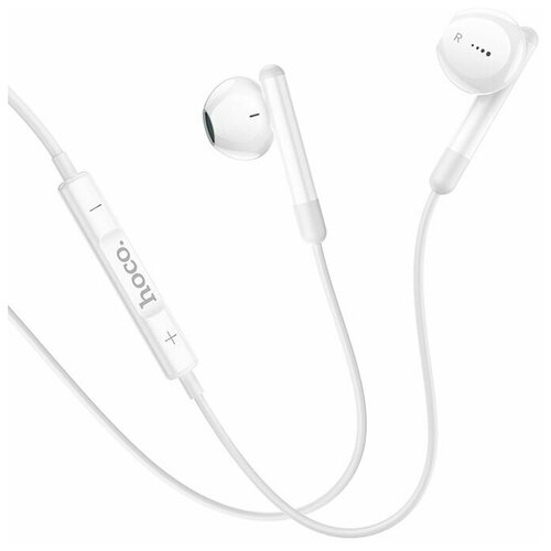 Наушники проводные Hoco M93 с микрофоном и управлением на проводе белые кабель 12 м 42000₽