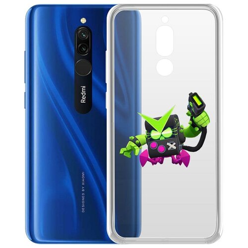 фото Чехол-накладка clear case brawl stars-вирус 8-бит для xiaomi redmi 8 krutoff group