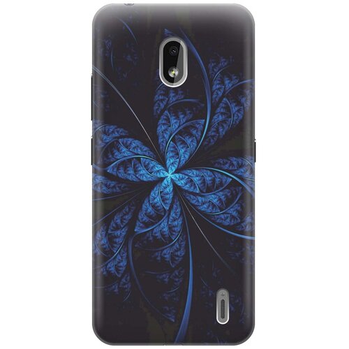 фото Re:paчехол - накладка artcolor для nokia 2.2 с принтом "темно-синяя абстракция"