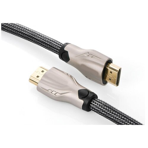 Кабель HDMI АМ-АМ v2.0, 8,00 м. карбоно-волоконный, цинковый сплав кабель ugreen hdmi hdmi hd131 1 5 м 1 шт серый