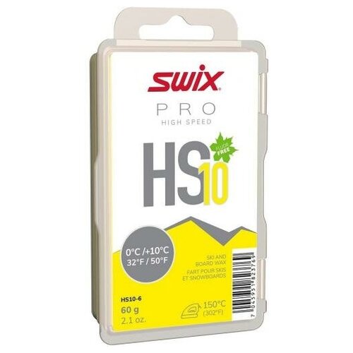 фото Мазь скольжения парафин swix hs10-6 yellow, (+10-0 c), 60 g