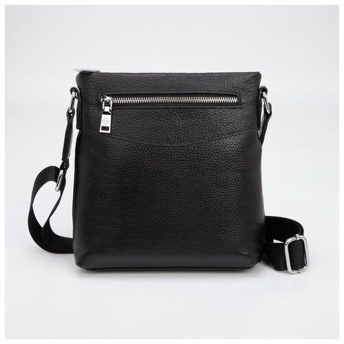 фото Планшет на молнии, 2 наружных кармана, регулируемый ремень, цвет чёрный lavanda