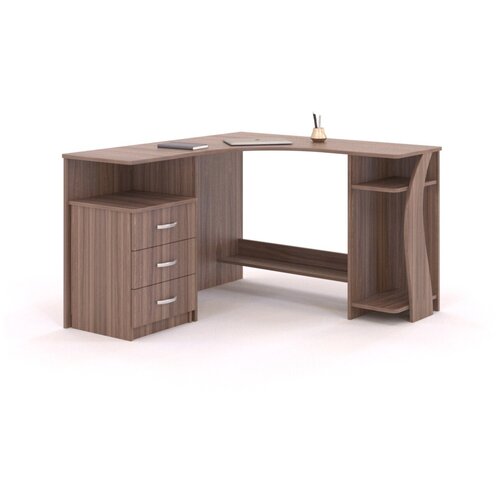 Стол компьютерный офисный угловой Ханка ЛДСП 85/140/60