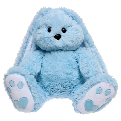 Мягкая игрушка «Заяц Малыш» голубой, 35 см