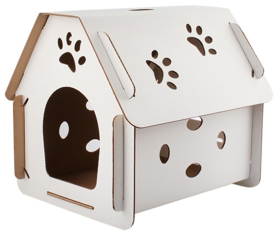 Картонный домик-когтеточка Кристофер для собак, для кошки, для кота, лежанка, лежак, подстилка для животных, игровой комплекс, игрушка
