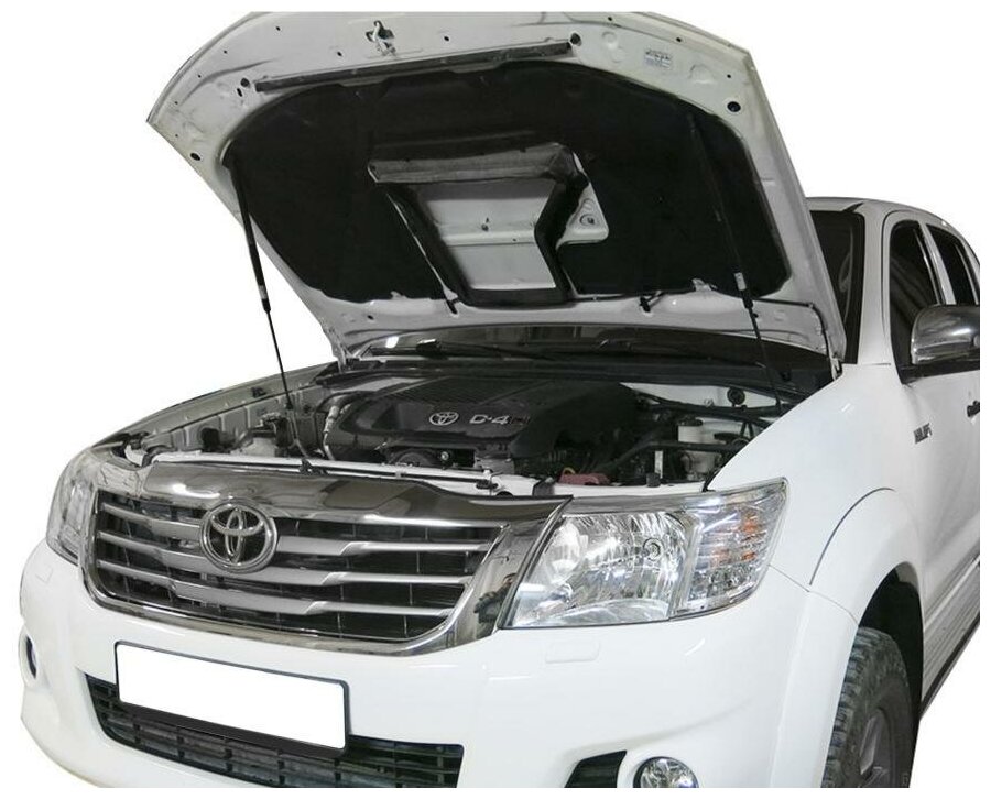 Упоры капота АвтоУпор (арт. UTOFOR011) TOYOTA Hilux 2015-н. в./ Fortuner 2015-н. в.