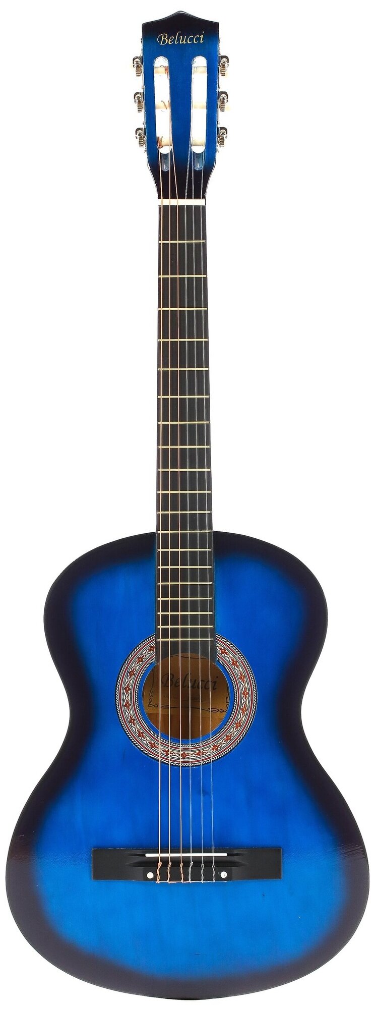 Классическая гитара Belucci BC3805 BLS (7/8, 38"дюймов), синяя, санберст