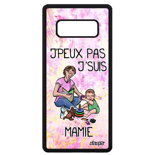 фото Противоударный чехол на телефон // galaxy note 8 // "не могу - стала бабушкой!" отговорка принт, utaupia, светло-розовый