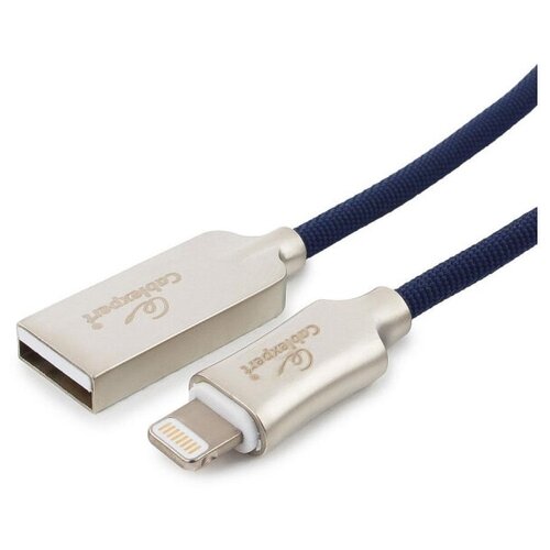 кабель usb 2 0 lightning mfi м м 1 8 м cablexpert cc p apusb02bl 1 8m Кабель USB 2.0 - Lightning MFI, М/М, 1.8 м, Cablexpert, CC-P-APUSB02Bl-1.8M