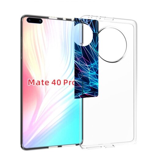 чехол mypads головолока абстракция для huawei mate 40 pro noh nx9 задняя панель накладка бампер Чехол MyPads неоновая-абстракция для Huawei Mate 40 Pro (NOH-NX9) задняя-панель-накладка-бампер