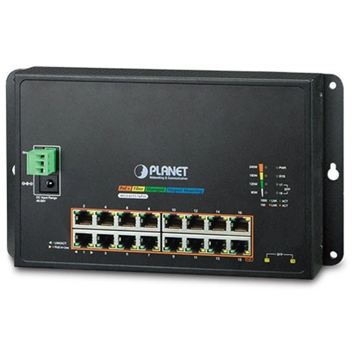 Коммутатор Planet WGS-4215-16P2S ipv4 ipv6 managed 8 port 10 100 1000mbps 2 port 100 1000x sfp gigabit desktop ethernet switch poe pd external pwr