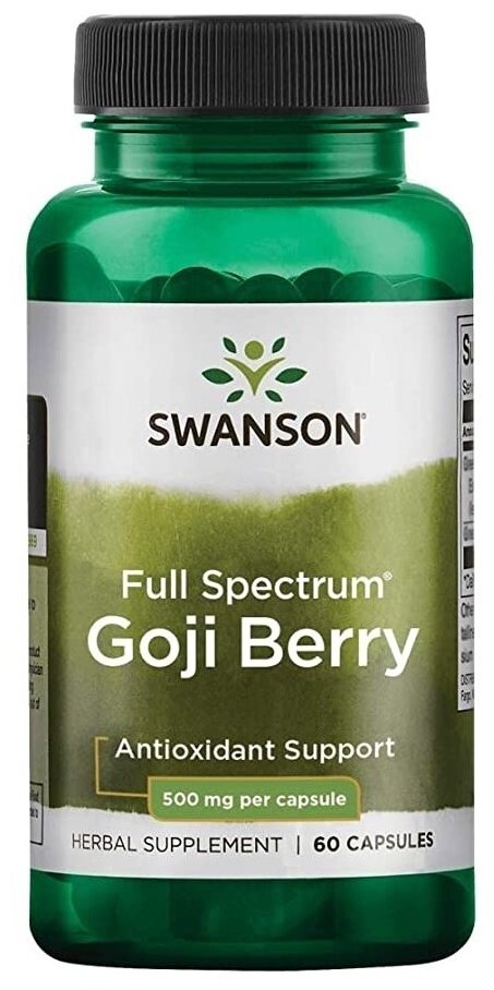 Swanson Full Spectrum Goji berry 500 мг 60 капс (Swanson)