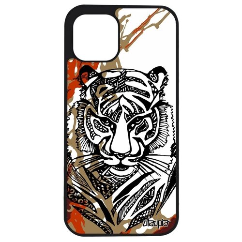 фото Защитный чехол на смартфон // iphone 12 mini // "тигр" тайга африка, utaupia, цветной