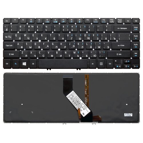 Клавиатура для ноутбука Acer Aspire M5-481PTG с подсветкой 1950₽