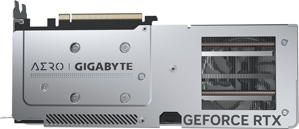 Gigabyte Видеокарта PCI-E GeForce RTX 4060 AERO GV-N4060AERO OC-8GD 8GB GDDR6 128bit 5nm 1830 17000MHz 2 HDMI 2 DP