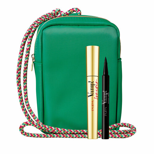 PUPA Набор Тушь для ресниц VAMP FOREVER подводка для век VAMP STYLO LINER сумочка 2918₽