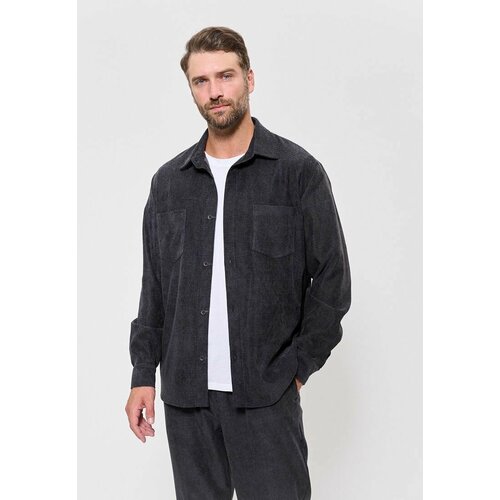 фото Рубашка cleo, размер 54, серый