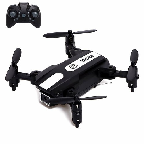 Квадрокоптер FLASH DRONE, камера 480P, Wi-Fi, с сумкой, цвет чёрный