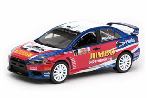 Mitsubishi lancer evolution x #1 j.van den heuvl/m. koluman tanks rally 2009 winner lim. edition 559 pcs