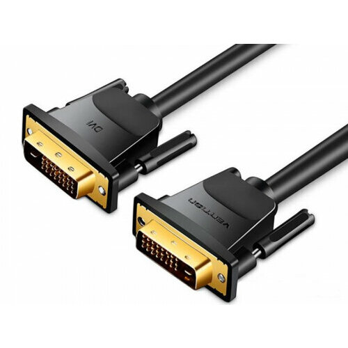 Кабель Vention DVI-D Dual link 25M/25M с ферритовым фильтром - 1.5м. кабель dvi d 25m dvi d 25m dual link 1 8м черный kramer cls dm dm 6 94 10101006