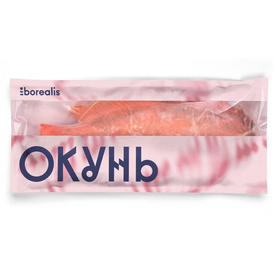 Окунь морской мороженый Borealis потрошеный без головы