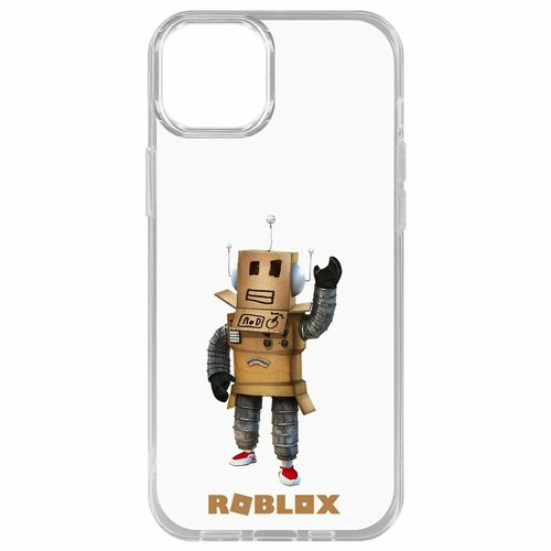 Чехол накладка Krutoff Clear Case Roblox Мистер Робот для iPhone 15 Plus