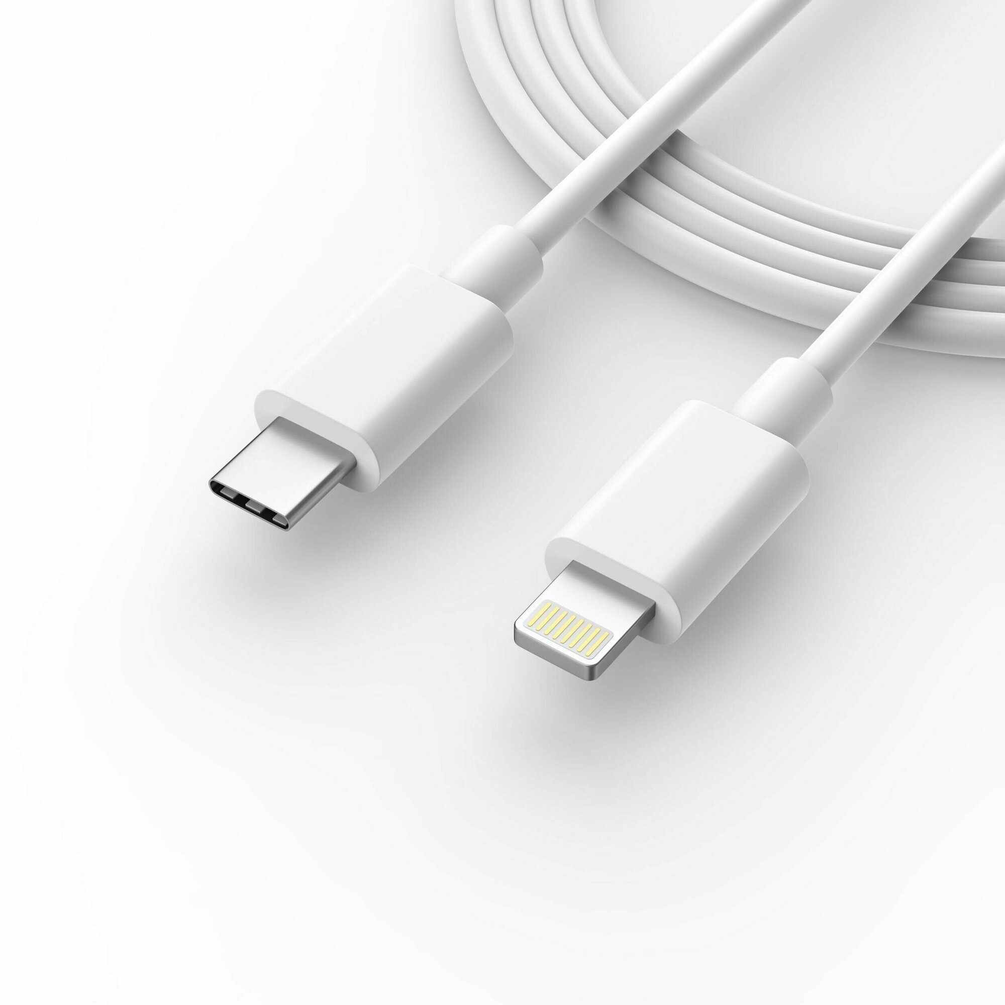 Универсальный кабель USB type-C Lightning, с быстрой зарядкой — фото 1