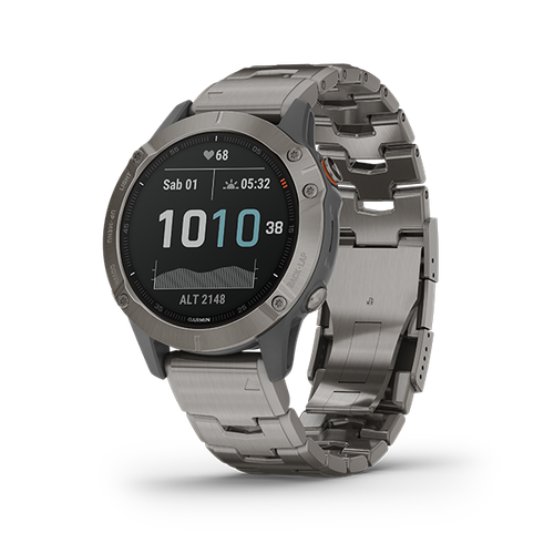 Умные часы Garmin Fenix 6 Sapphire серебристый c титановым браслетом 6525000₽