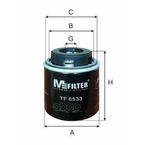 Tf 6533_Фильтр Масляный ! Audi A3, Seat Ibiza/Leon, Skoda, Vw Eos/Golf/Passat 1.4Tsi 07> M-Filter арт. TF6533