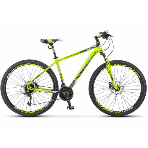 Горный велосипед Stels Navigator 910 D 29 V010, год 2023, цвет Зеленый-Черный, ростовка 18