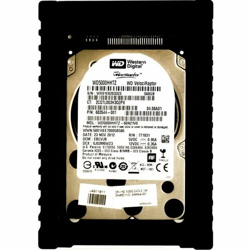 Жесткий диск HP 683544-001 500Gb 10000 SATAIII 25 HDD 3945500₽
