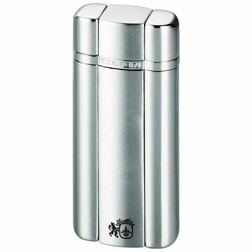 Зажигалка газовая турбо Colibri OF LONDON Heritage Satin Silver & Polished Silver зажигалка газовая colibri tri cutta satin silver