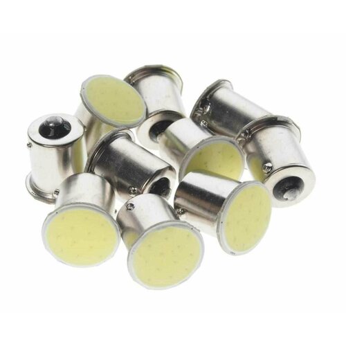 Лампа светодиодная 12V R10W BA15s COB White, 57706, MEGA ELECTRIC